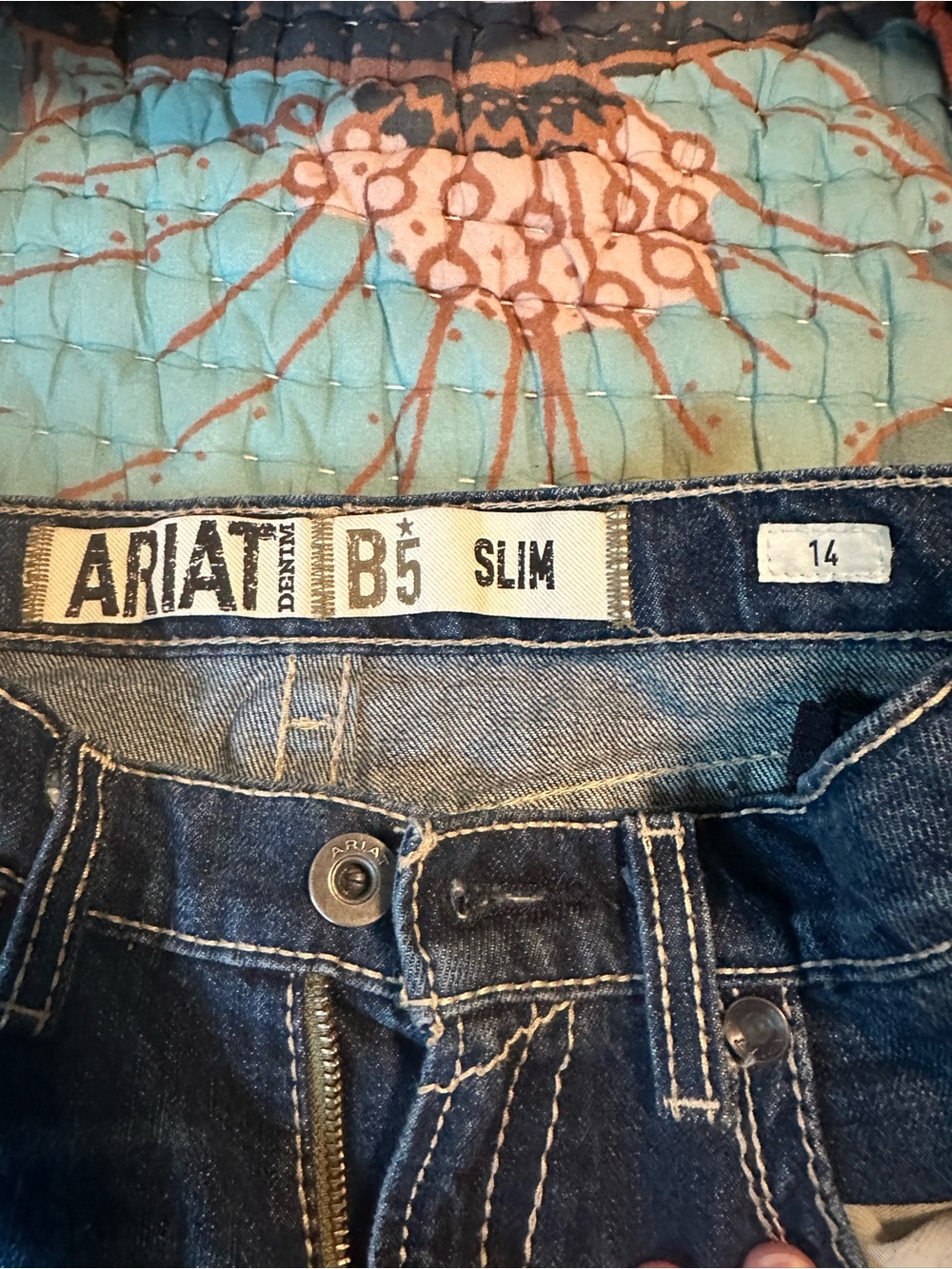 Ariat Kids Slim Denim Jeans - Blue